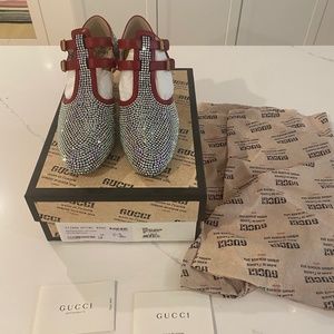 Gucci Mila Crystal Heels Sz 39 NIB